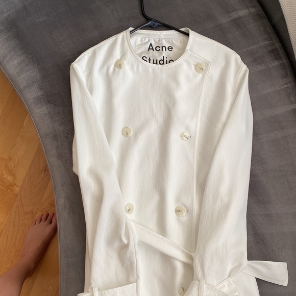 Acne Studio white Trench Size 36 - Picture 2 of 8